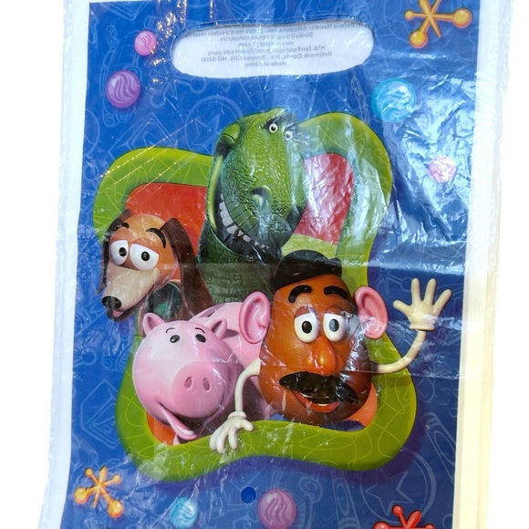 Disney Pixar Toy Story 2 Plastic Loot Bags Treat Sacks Potato Head Dinosaur Dog - Picture 8 of 8